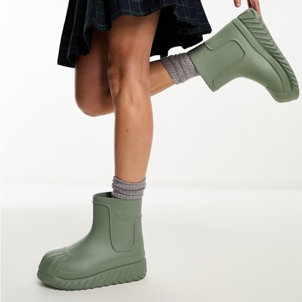 Adidas Green Adifom Superstar Rain Boots - Picture 2 of 11